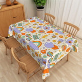 Lofaris Stylish Rainbow Colorful Design Rectangle Tablecloth